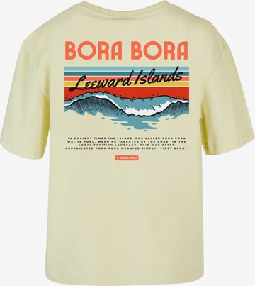 F4NT4STIC Shirt 'Bora Bora Leewards Island' in Gelb