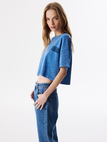 Twist Shirt in Blauw