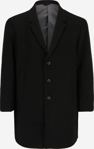 Jack & Jones Plus Between-Seasons Coat 'MORRISON' in Black: front