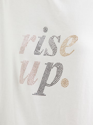 MORE & MORE Shirt 'Rise Up' in Wit
