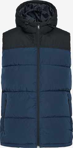 BLEND Bodywarmer 'HMBANK' in Blauw: voorkant