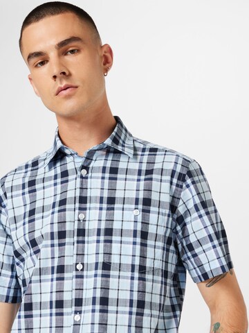 s.Oliver Regular fit Button Up Shirt in Blue