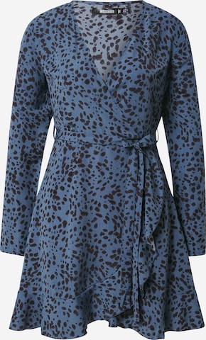 Missguided Shirt Dress in Blue: front