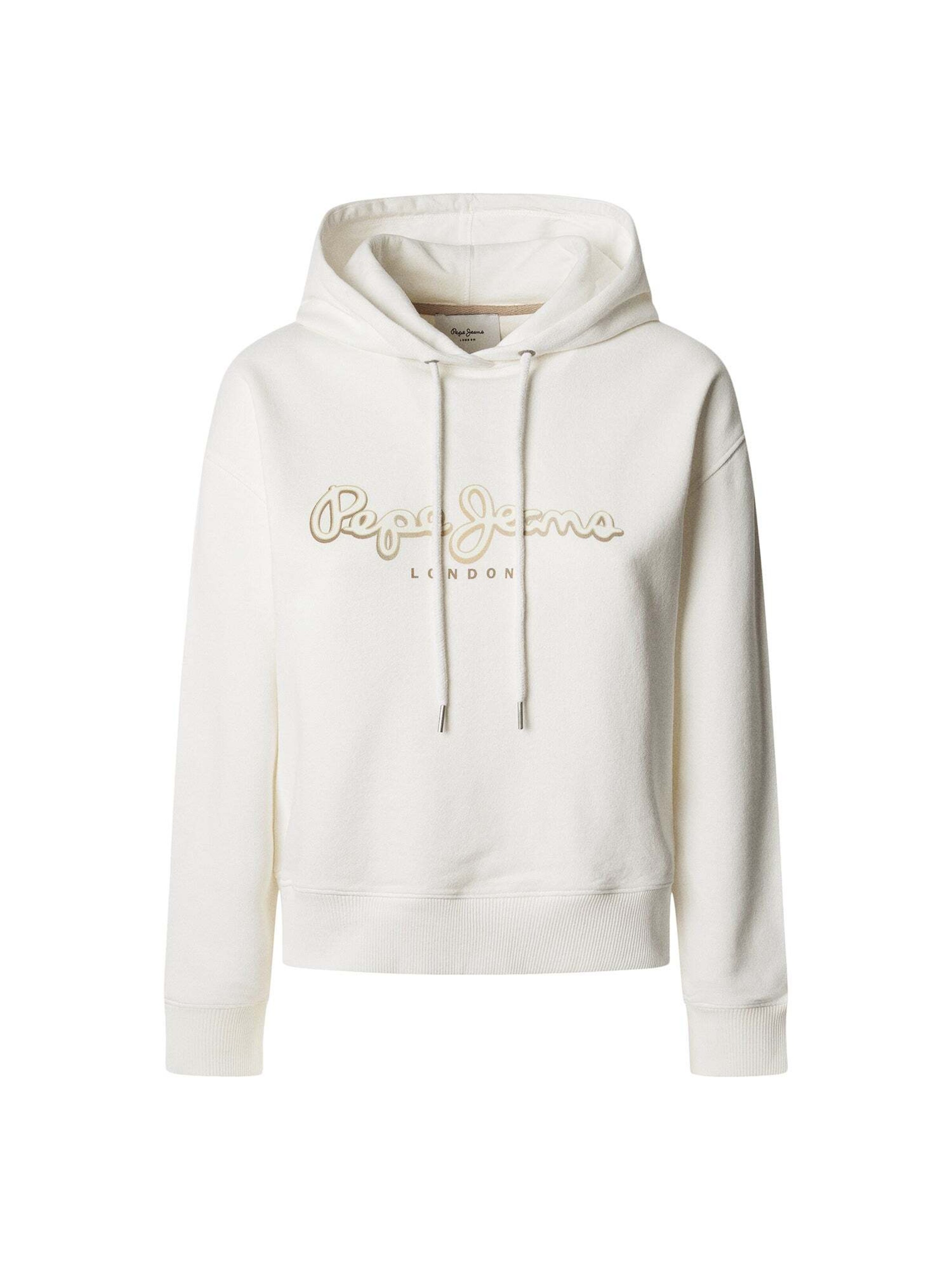 Pepe Jeans Sweatshirt 'Maddy' in Weiß: Vorderseite
