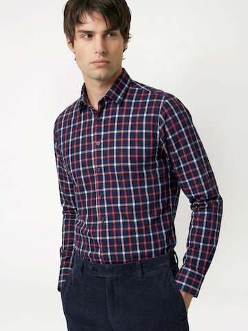 DESOTO Regular fit Button Up Shirt in Red