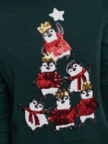 Pull-over 'XMAS' ONLY en vert