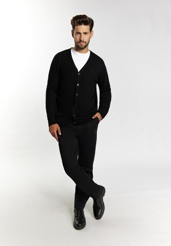 DreiMaster Klassik Strickjacke in Schwarz