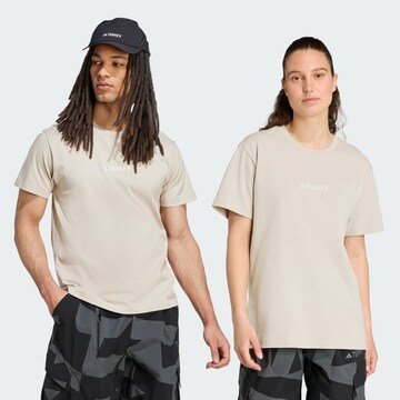 ADIDAS TERREX Functioneel shirt in Beige: voorkant