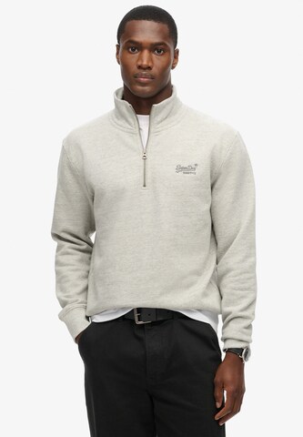 Sweat-shirt 'Essential' Superdry en beige : devant