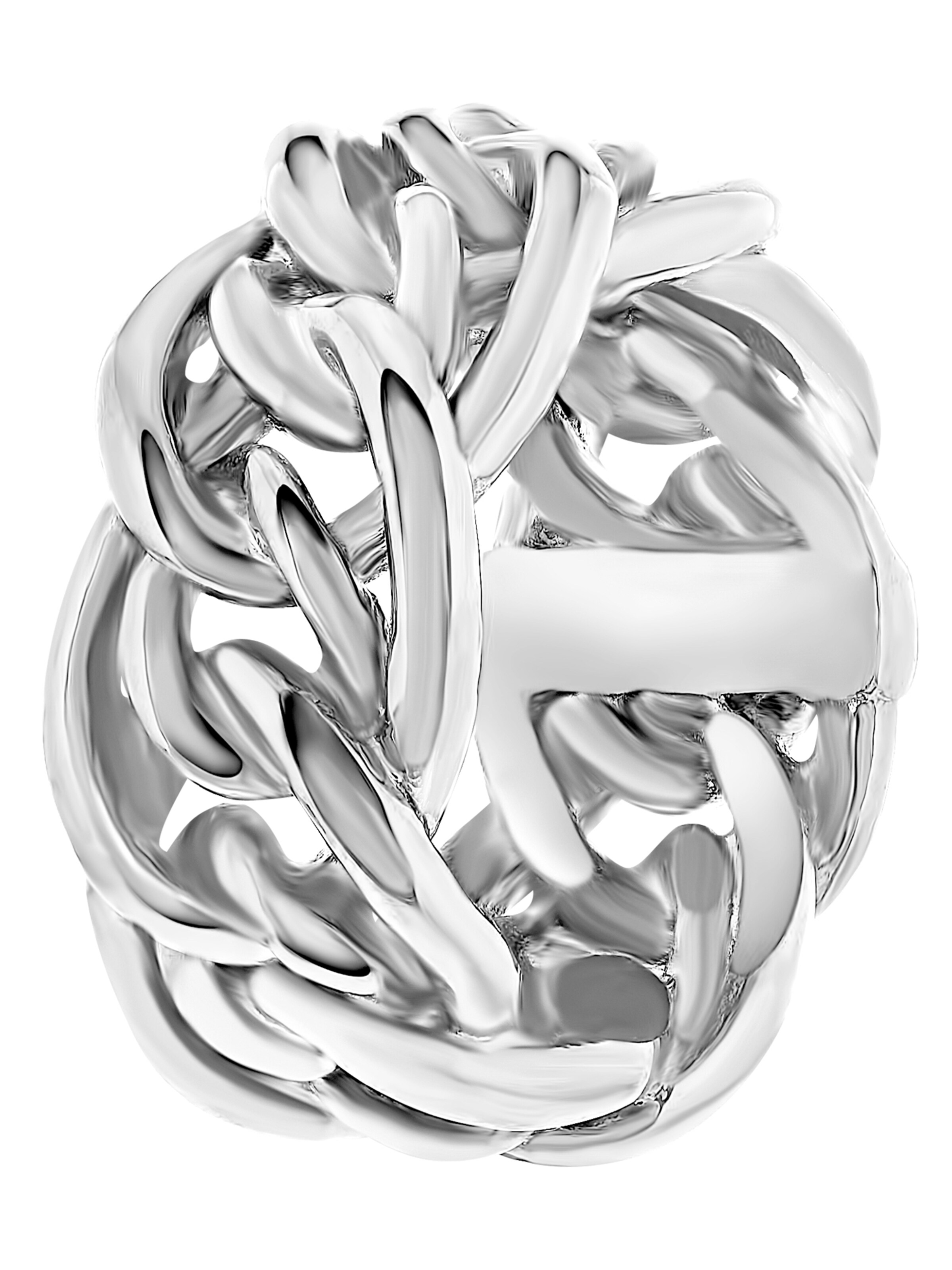 Lucardi Ring in Silber: Vorderseite