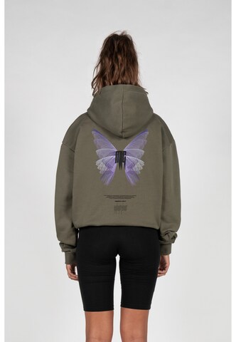 MJ Gonzales Sweatshirt 'METAMORPHOSE V.2' in Green: front