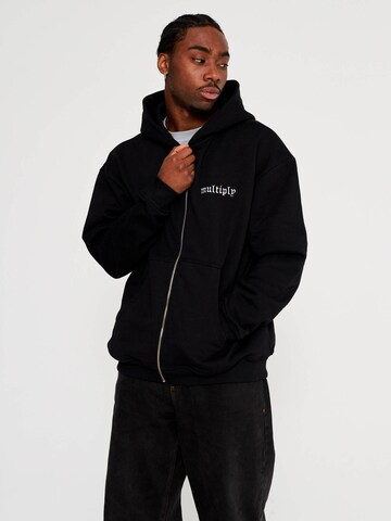 Multiply Apparel Sweatjacke in Schwarz