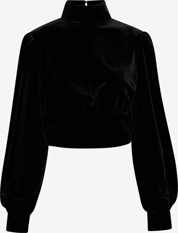 faina Blouse in Zwart: voorkant