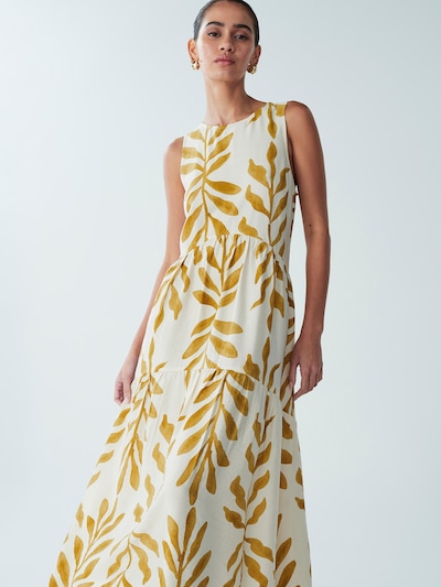 St MRLO Robe d’été 'REMI' en vert / blanc, Vue avec produit