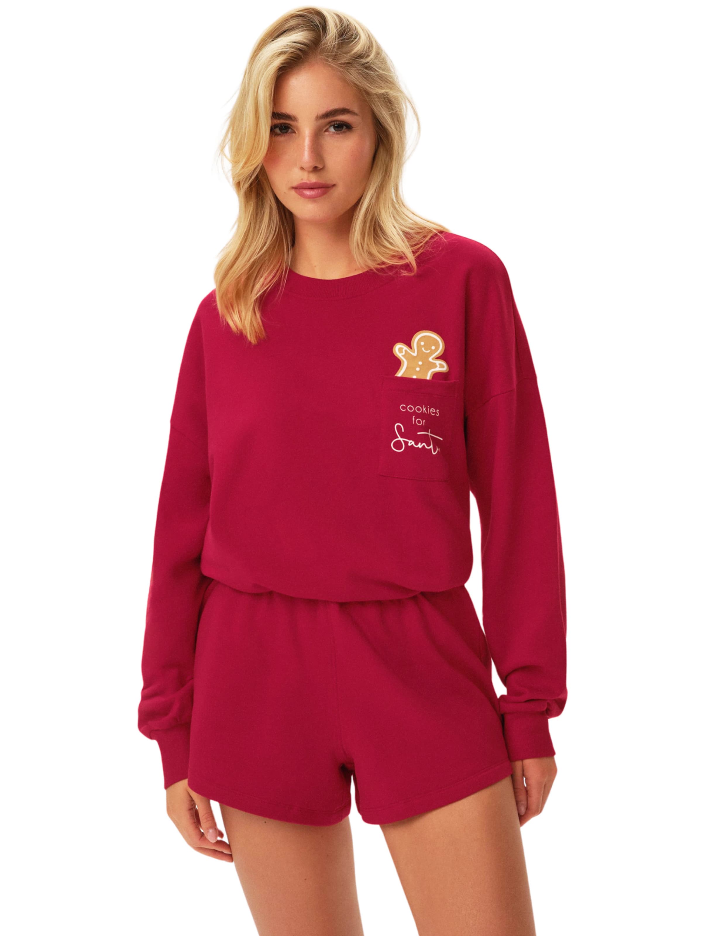 Henderson Pyjama‌‌‌‌‌‌‌ in Rot: Vorderseite