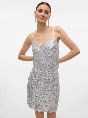 VERO MODA Cocktailjurk 'SNHannah' in Zilver: voorkant