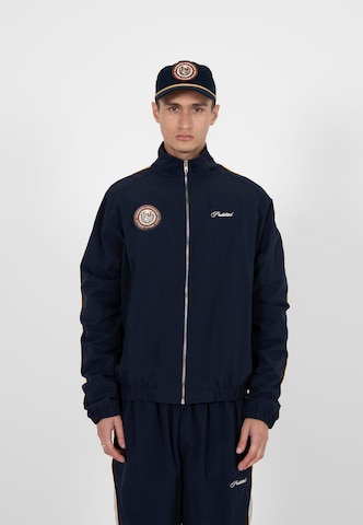 Veste mi-saison Prohibited en bleu : devant