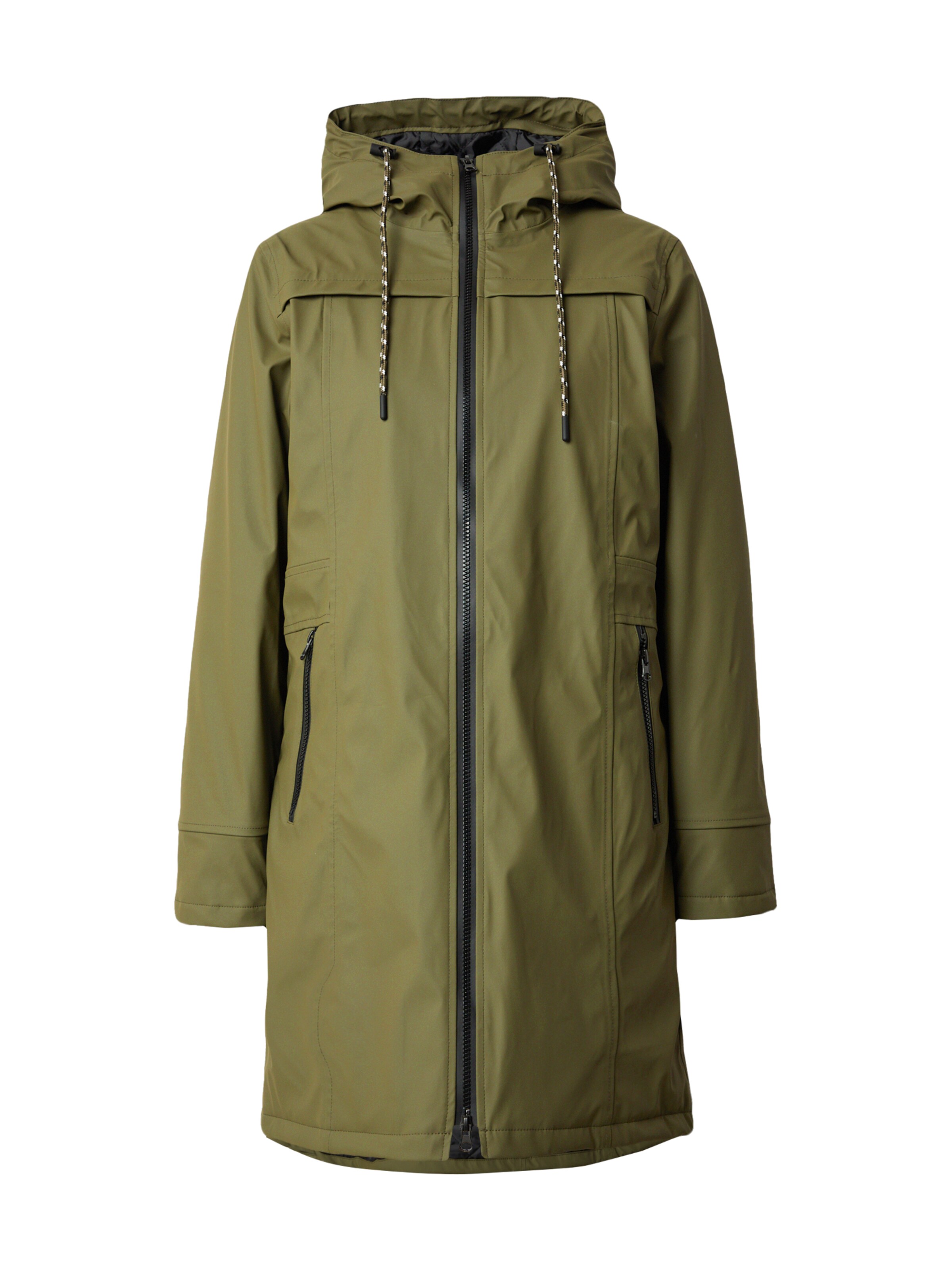 Freequent - Abrigo de entretiempo en verde: frente