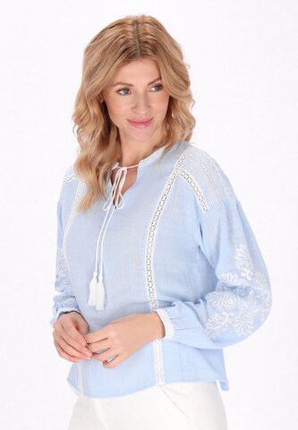 usha FESTIVALBluza 'Spring Summer' - plava boja: prednji dio