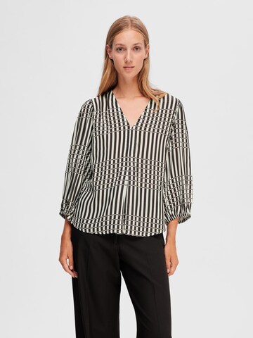 SELECTED FEMME Bluse i sort: forside