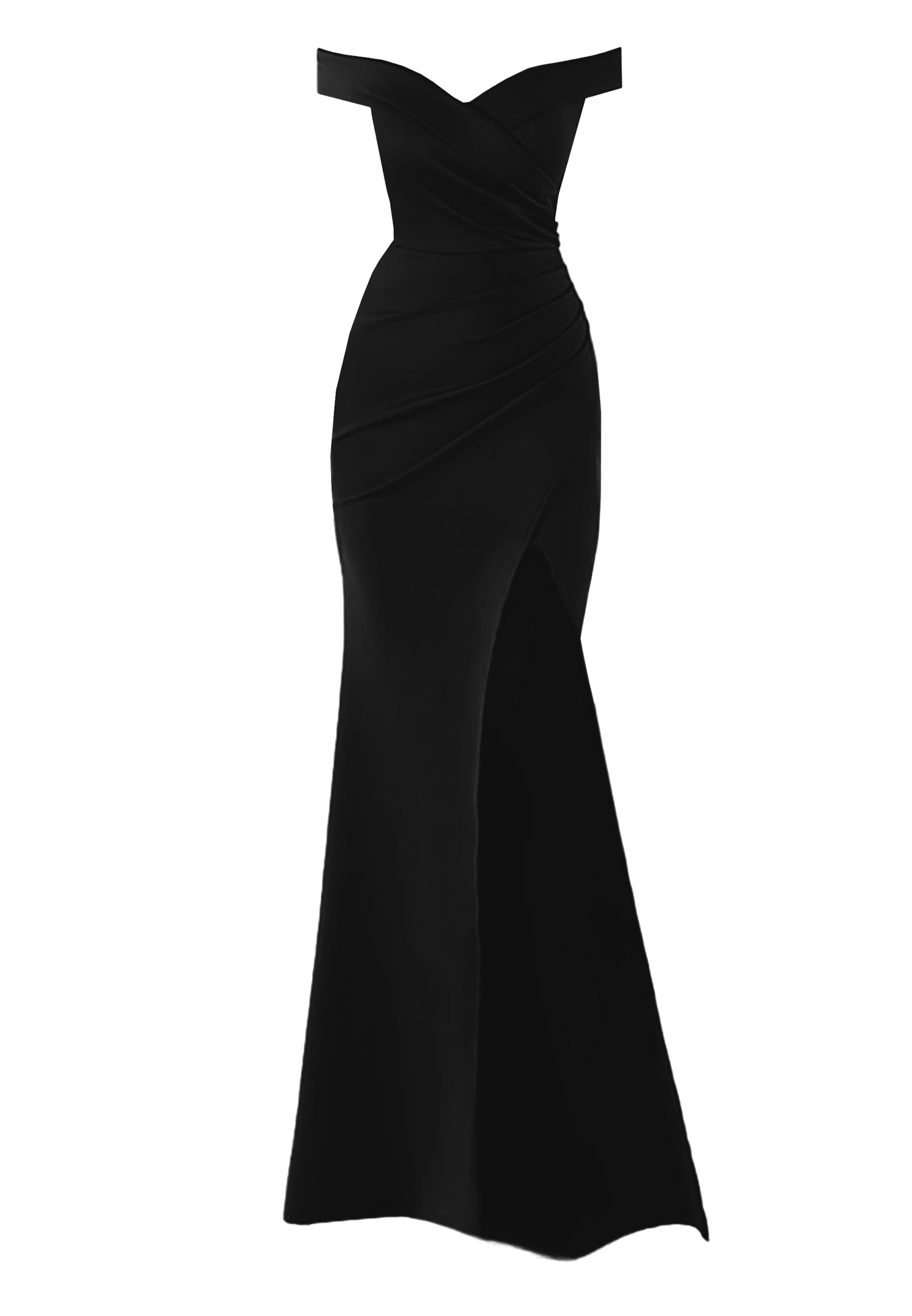 Moda Minx Abendkleid in Schwarz: Vorderseite