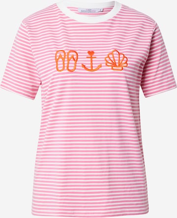 Zwillingsherz T-Shirt 'Kyra' in Pink: predná strana