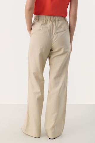 Part Two Wide leg Broek 'Gabriele' in Beige