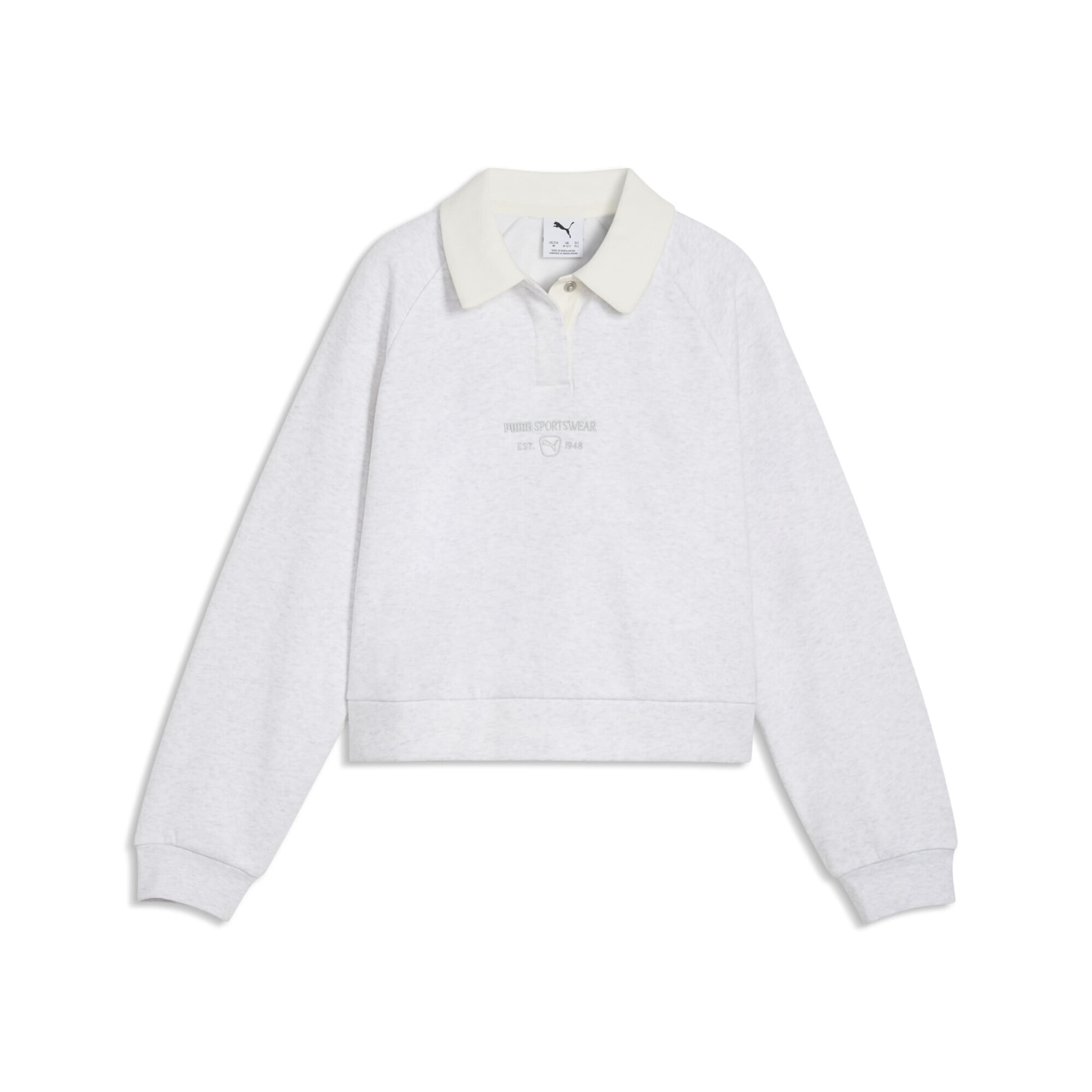 Sweat-shirt 'Class' PUMA en gris : devant