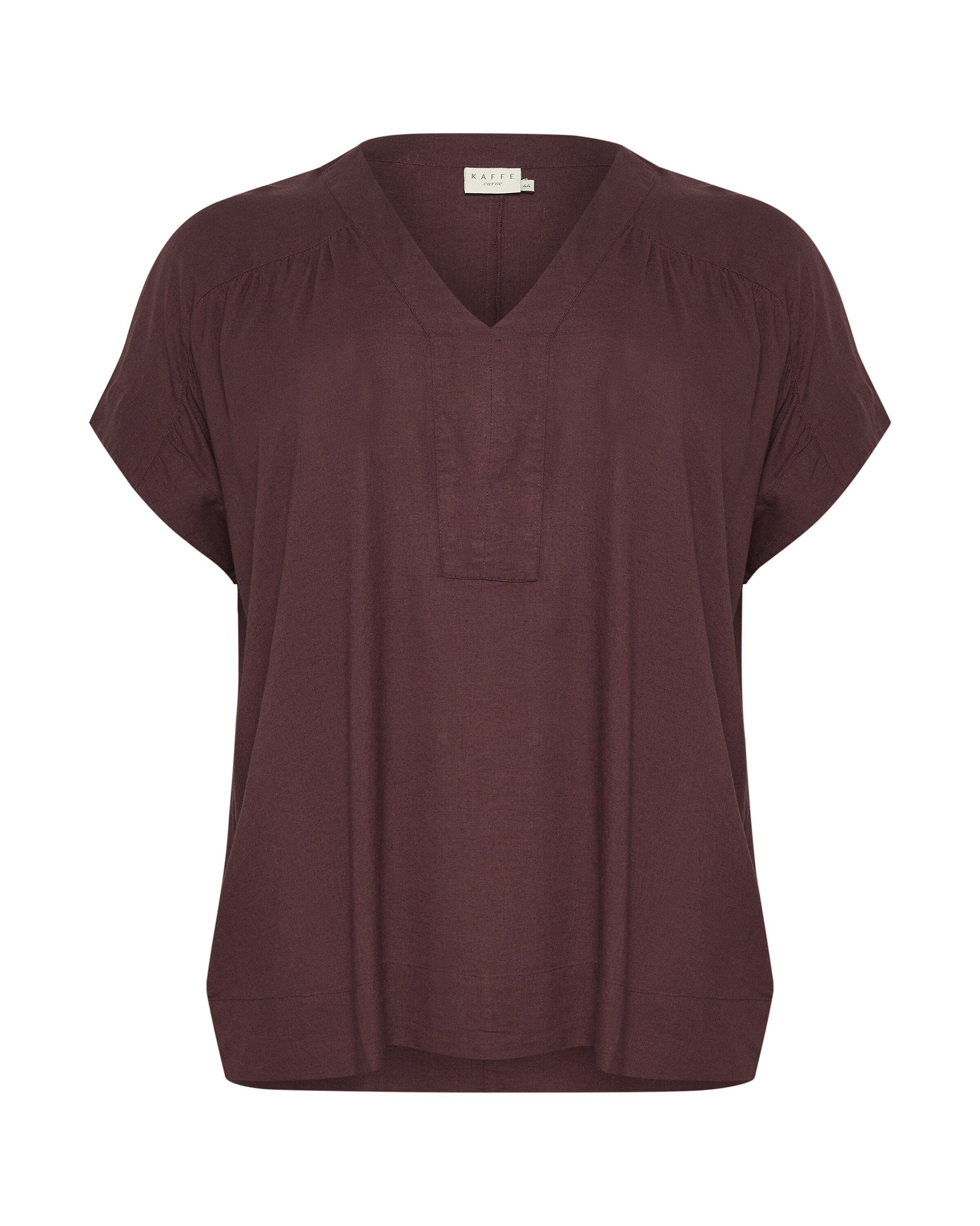 KAFFE CURVE Bluse 'Mille' i brun: forside