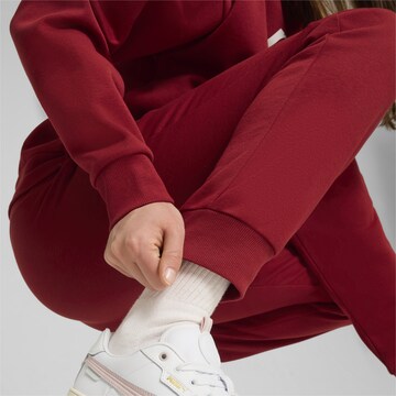 PUMA Tapered Sportbroek 'Script' in Rood