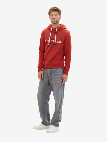 TOM TAILOR - Sweatshirt em vermelho