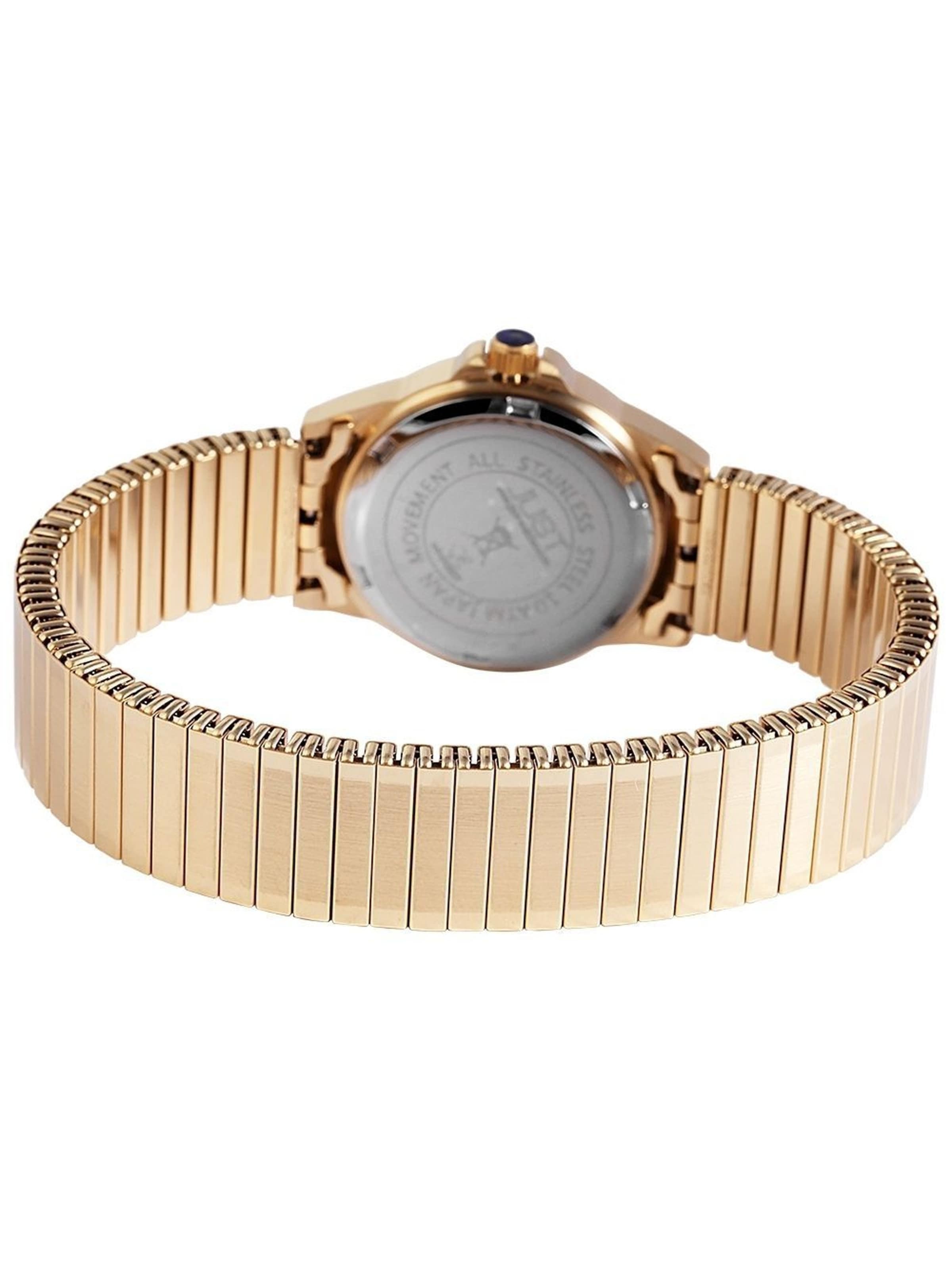 JUST Analog Watch 'Rowena, 10 ATM' in Gold