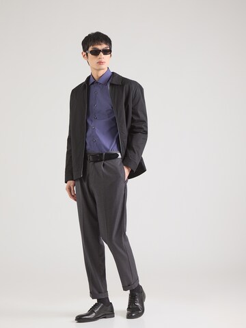 Michael Kors Slim fit Overhemd in Blauw