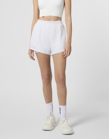 regular Pantaloni sportivi di Plein Sport in bianco: frontale