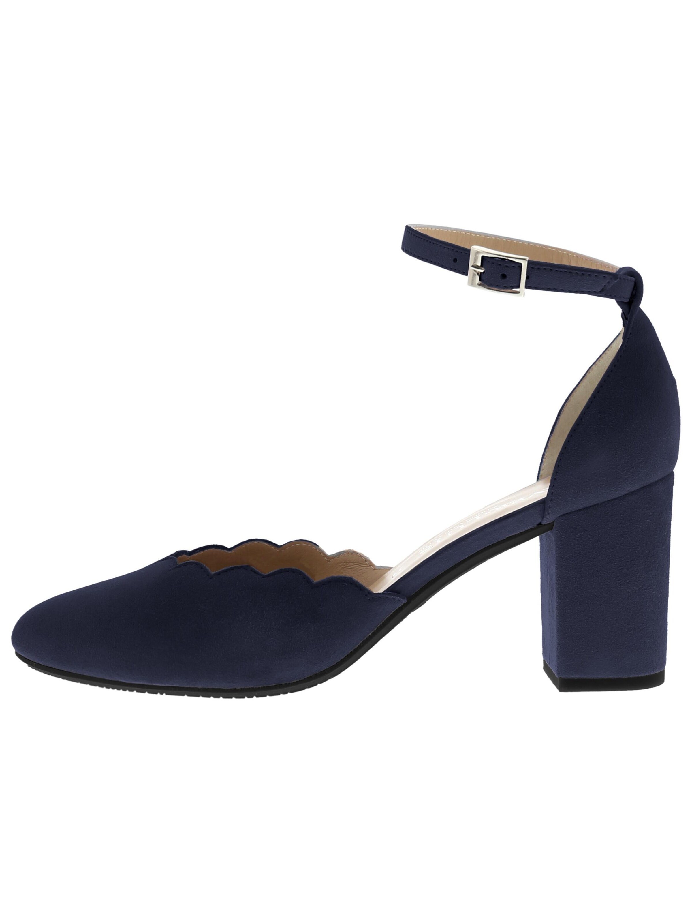 XAVER LUIS Schuhmanufaktur Pumps 'Viola' in Blue: front