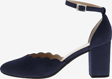 XAVER LUIS Schuhmanufaktur Pumps 'Viola' in Blue: front