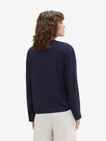 TOM TAILOR Bluse in Blau