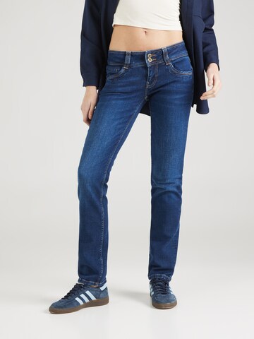 Coupe slim Jean Pepe Jeans en bleu : devant