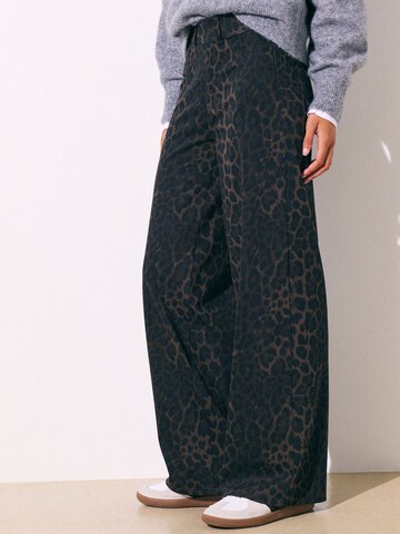 Next Wide leg Broek in Bruin