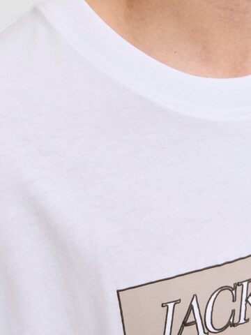 JACK & JONES T-Shirt 'JORINWOOD' in Weiß