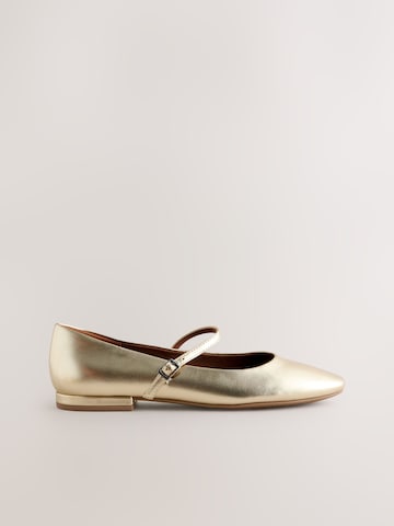 Next Strap ballerina 'Forever Comfort' in Gold