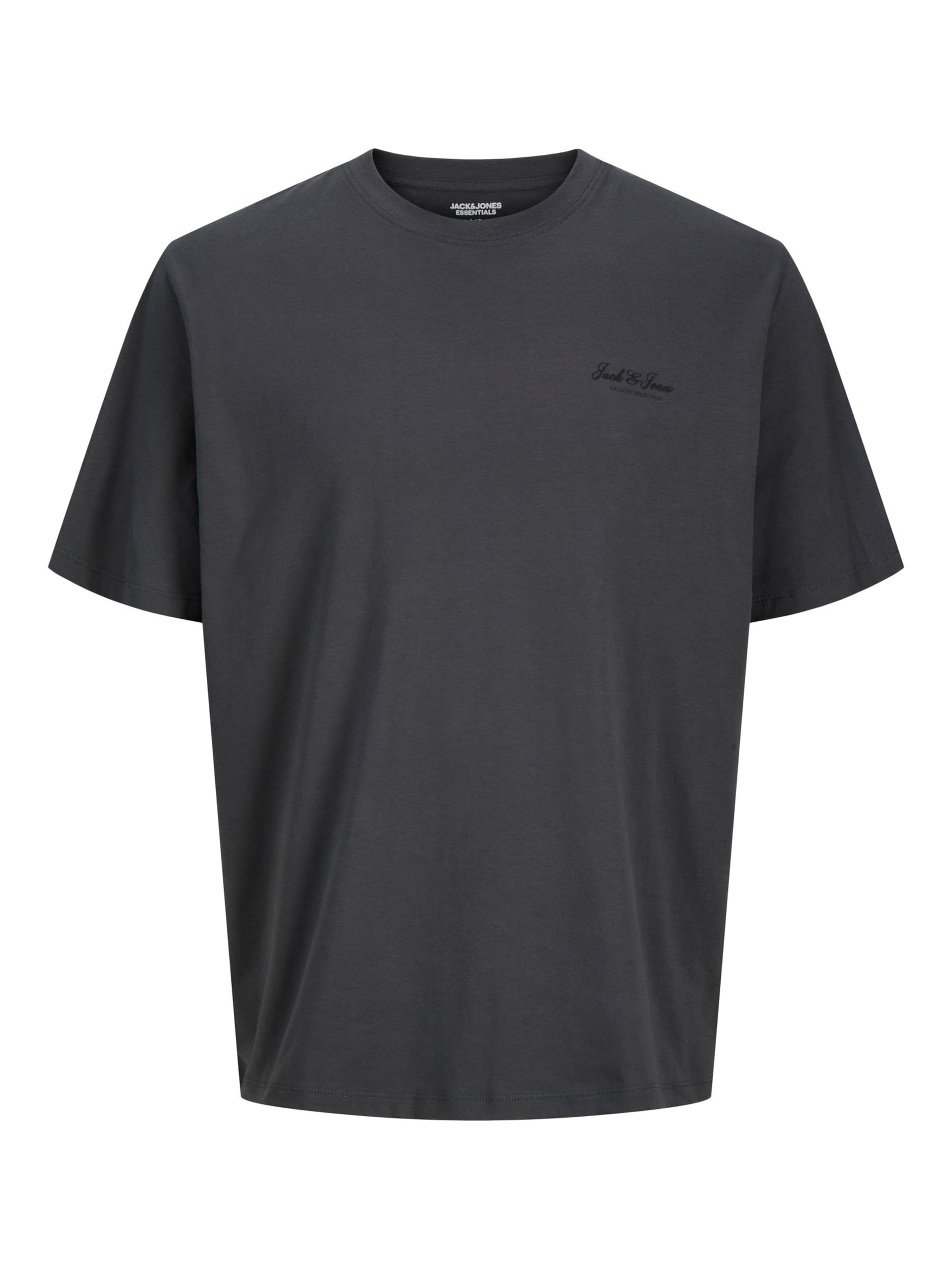 Jack & Jones Plus Shirt 'JJEARCHIVE' in Grijs: voorkant