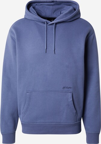 Sweat-shirt 'SCRIPT PO' HOLLISTER en bleu : devant