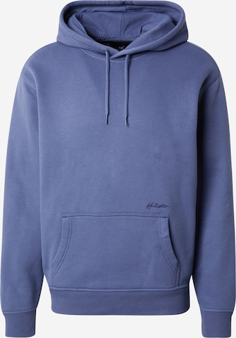 Sweat-shirt 'SCRIPT PO' HOLLISTER en bleu : devant