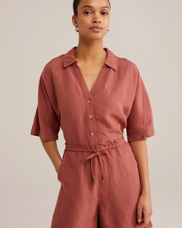 WE Fashion Blouse in Rood: voorkant