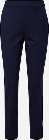 comma casual identity Regular Pleated Pants in Blue: front