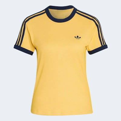 ADIDAS ORIGINALS Tričko 'Cali' ve velikosti XXS - námořnická modř / pastelově žlutá, Produkt