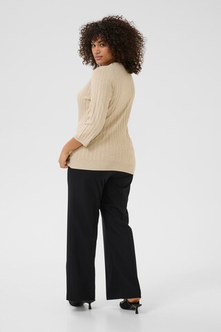 Pull-over 'Lizzy' KAFFE CURVE en beige