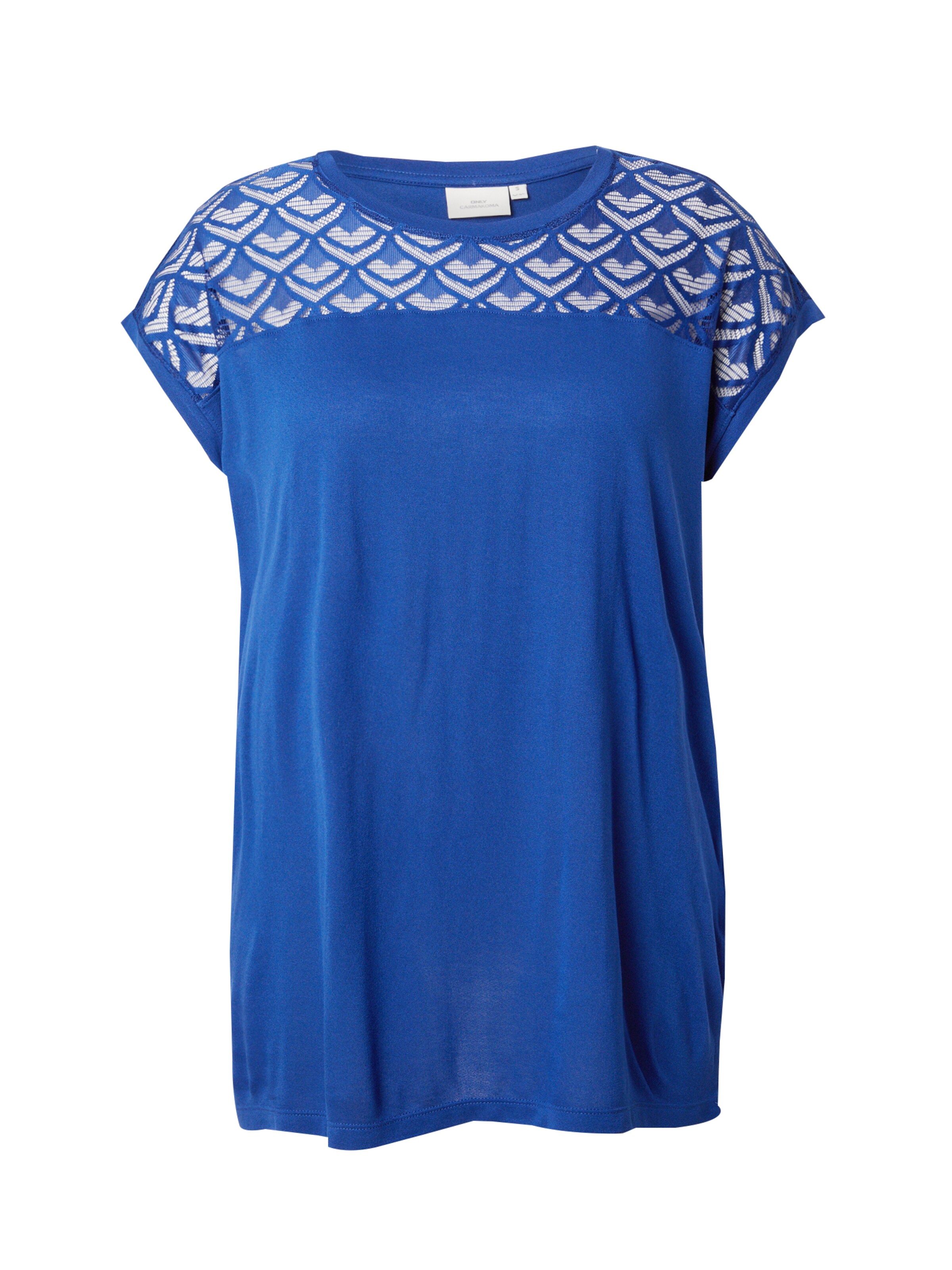 ONLY Carmakoma Μπλουζάκι 'CARFLAKE' σε μπλε: μπροστά