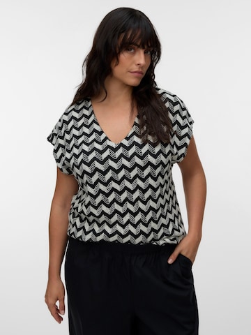 Vero Moda Curve Blouse 'VMCTIKKA' in Beige: front